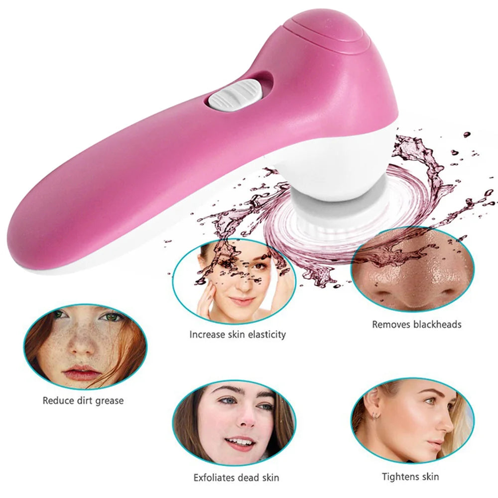 5 in 1 Electric Facial Cleaning Brush